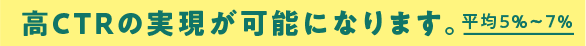 高CTRの実現が可能になります